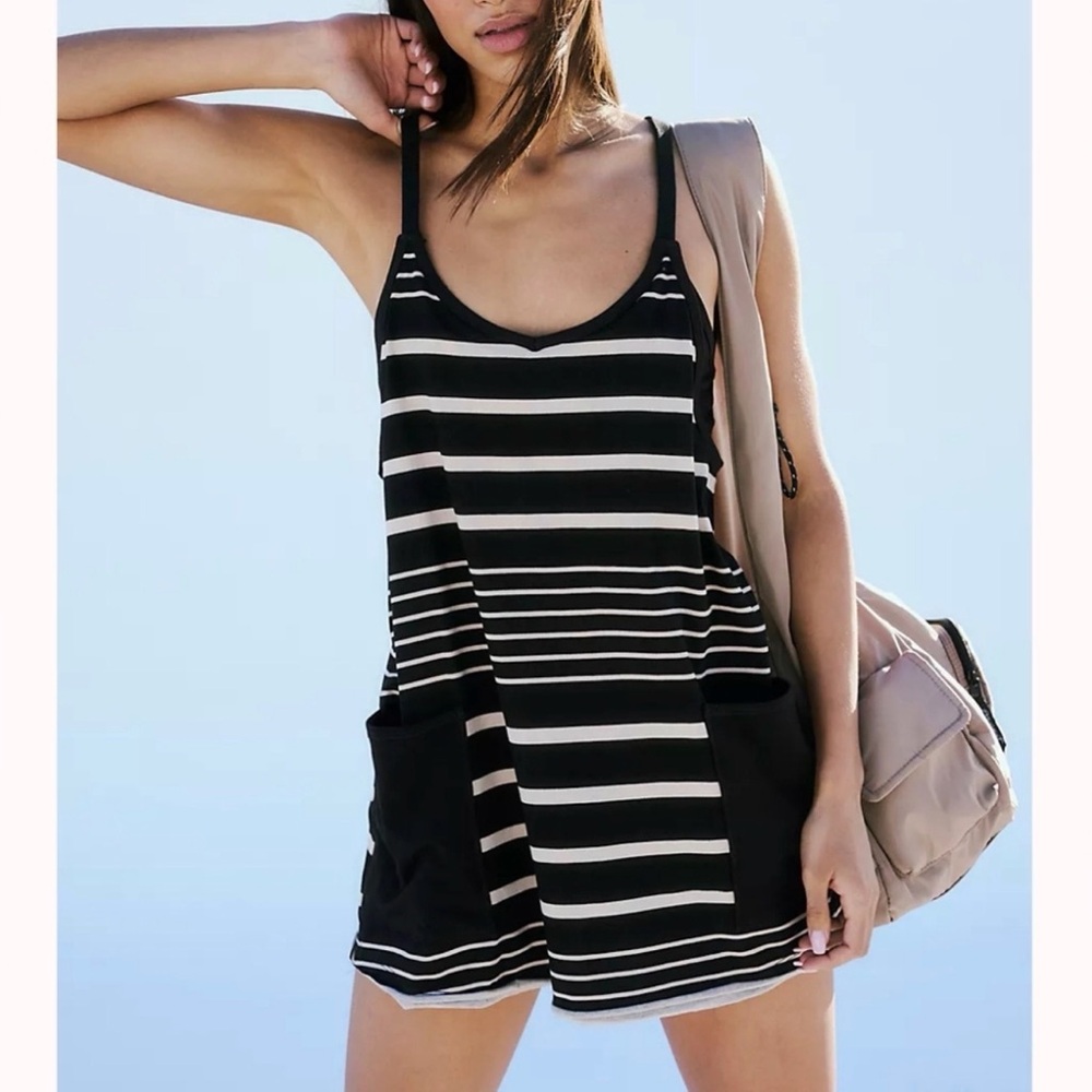 FRee People Movement hot shot striped mini